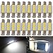 Produktbild AMAZENAR 20-Pack 50 Lumen Weiß 28MM (1,1") - 31MM (1,25") 12V Girlande Licht 5050 3-SMD Sonnenblende Kosmetikspiegel Lampen für Fahrzeug 6615F 6614F 3021 3022 3175 T-2 SF6 / 6