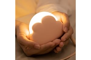 Veilleuse Bébé Rechargeable, Veilleuse Enfant à Intensité Variable avec 4 Intensités et Cordon en Silicone, Portable LED Veilleuse enfants pour Filles, Cadeaux de Décoration de Chambre de Bébé (PINK)