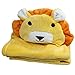 Happy Cherry Baby Infant Newborn Animal Bathrobe Cloak Wraps Coat Hoodie - Yellow lion