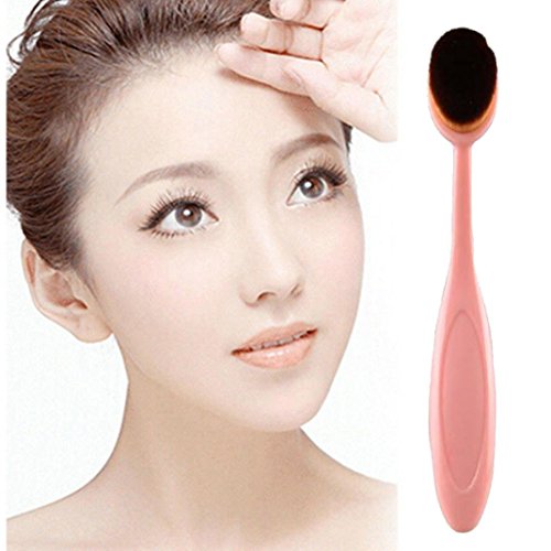 Voberry® 1 Pcs Pro Cosmetic Makeup Face Powder Blusher Toothbrush Curve Foundation Brush