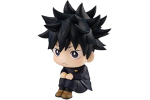 Puruuige Megumi Fushiguro Figur Statue Anime Q Version Megumi Figur 9,5 cm Look Up Pose Modell Statue PVC Niedliche Kuchendekoration