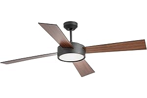 Faro Barcelona 33725 - HYDRA LED Ventilateur de plafond noir avec moteur DC