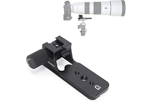 ISHOOT Pie Collar de Objetivo Base Anillo de Montaje en Trípode Compatible con Sony FE 200-600mm f/5.6-6.3 G OSS SEL200600G, Soporte de Lente es Arca-Swiss Fit Placa de Liberación Rápida Cámara