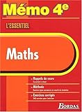 Image de MEMO ESSENTIEL MATHS 4E    (Ancienne Edition)