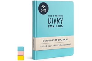 UrBestSelf 6-Minuten Diario Personal para Niños 6-13 Años (Inglés) – Diario Niña y Niño para Expresar Emociones + Cultivar Gratitud, Confianza y Diario Secreto con Afirmaciones