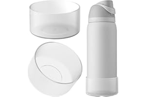 Linkidea Funda para botella de agua compatible con Owala FreeSip de 32 onzas, Twist 32 onzas, protector de silicona antideslizante para parte inferior de botella, protector de botella (transparente,