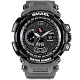 Liiyzy Uhren Männer Military Chronograph Leuchtende Wasserdichte Sportuhr Großes Gesicht Tag Gummi Analog Quarzuhr Mode Luxus Business Kleid für Männer, Sieben,