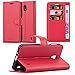 Price comparison product image Cadorabo Book Case works with Nokia 2 in CANDY APPLE RED – with Magnetic Closure, Stand Function and Card Slot – Wallet Etui Cover Pouch PU Leather Flip