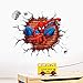 A-szcxtop Creative 3D Spiderman Wall Stickers With Decor Decal Art Removable Vinyl Home Art Decor For Kids Nursery Bedroom 54*70cm