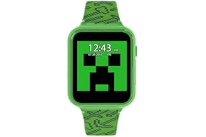 Minecraft Montre Intelligente MIN4045ARG,Alarme, Vert, Sangle