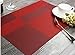 Produktbild HS 6er Set, Rot 91057 hochwertige Tischsets / Platzset 30X45CM, gewebter PVC untersetzer-Gitte,Platzmatten Tischmatten