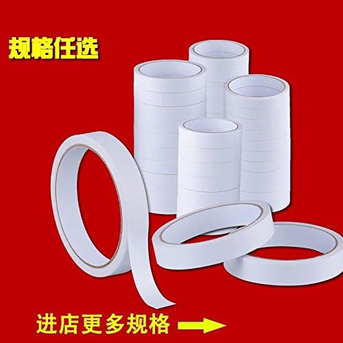 LLZSMJ Double-Sided/Tape/Double-Sided Adhesive/Super Sticky/Ultra-Thin/Strong/Transparent/White/Hand/Fixed/Barreled, Width 3 Mm Long 12 Meters 1 Cylinder 40 Rolls