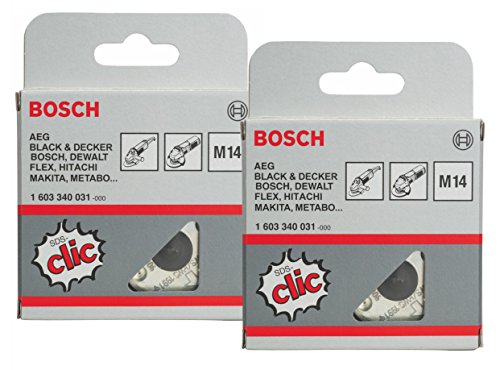 Preisvergleich Produktbild Bosch SDS Schnellspannmutter für Winkelschleifer - 2 Stück Set - 9120063892112