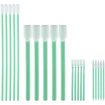 Lot De 100 Bâtonnets Nettoyage Mousse - 5 Types D'Embouts Pour Nettoyer Appareils Photo, Objectifs, Électronique