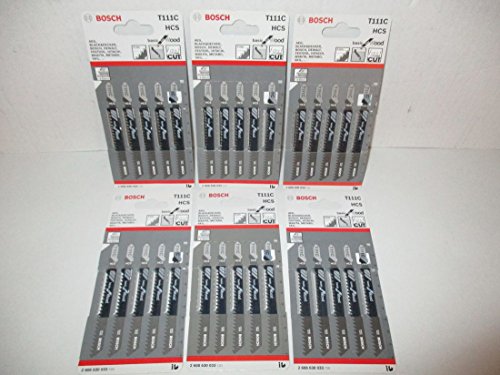 Bosch 30 HCS Stichsägeblätter T111C T-Schaft für Holz Stichsägeblatt 2608630033