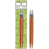 ChiaoGoo Spin bamboo interch. tips 13cm 7.00mm patina - 1pc ChiaoGoo Spin bamboo interch. tips 13cm 7.00mm patina - 1pc