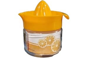 PARENCE - Wyciskarka do cytryn Instrukcja obsługi 300ccm - Odporne tworzywo sztuczne + szklana prasa do owoców z pojemnikiem - losowy kolor
