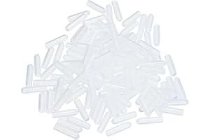 QUARKZMAN 100 st gummiändkåpor 3 mm (1/8 tum) ID vinyl PVC runt rör bultlock skydd skydd anordningar för skruvgänga klar