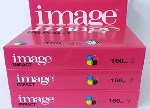 A4 160gsm IMAGE IMPACT Smooth White Card (1000 Sheets). Premium Quality Printing Results.