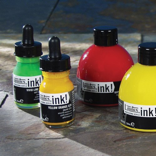 Liquitex 104202 Professional Acrylic Ink Set Metallics, 6 x 30 ml - 6