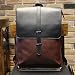 Produktbild LPW Rucksack Männer Rucksack Stil PU Leder Rucksack Schultasche Wild Herren Tasche Retro Student Computer Tasche Weiblich