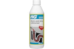 HG Drain and Plug Unblocker, Effectively Removes Blockages & Cleans Blocked Drains Fast, for Blocked Drain Pipes in Sinks or Shower Traps (500ml) - 139050106