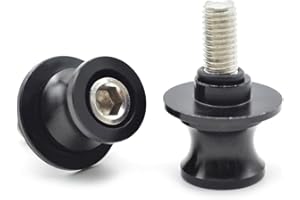 MZ-STORE 2pcs Nottolini M8*1,5 Universale Forcellone Appoggi per Z900 Z800 Z650 Z1000 Z1000sx S1000RR S1000R S1000XR CBR250R CBR600RR CBR900RR 749S 999R (Nero)