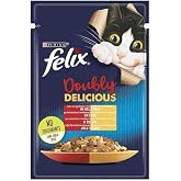 Felix Double Flavor Fresh Cat Food, Beef & Chicken, 85 g