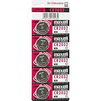 Maxell CR2032 3V - Pilas (Litio, Button/coin), paquete de 5 unidades