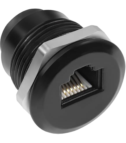 QIANRENON Adattatore RJ11 Impermeabile IP68 – Connettore Femmina-femmina A Bullone Per Telefonia E Modem - 4