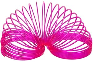 BLUECHOLON Fluoreszierende Spirale, leuchtet im Dunkeln, Spielzeug für Kinder, Regenbogen-Spirale, Blau, Grün, Rosa, Orange, Kinderspielzeug, leuchtend, Geburtstagsfeier, Regenbogenfarben (Rosa)