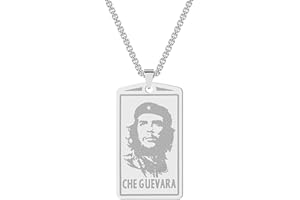 cxwind Ernesto Che Guevara Day Portrait Testa Collana con ciondolo Cool Boy Men Revolutionary Forerunner Souvenir Charm Chain Jewelry Gift