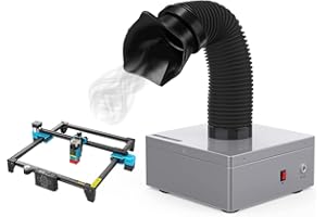 USONGSHINE Twotrees - Extractor de humos de soldadura, 3 etapas, filtro de escritorio, tamaño mini, para todas las máquinas de grabado láser