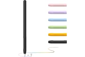 YINVA Apple Pencil Hülle Apple Pencil Case, Silikon Schön Weicher Stift Grip Griff mit Ladekappe Kappe und Pen Nib Spitze Schutzhülle (1.Generation, schwarz)