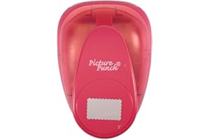 Vaessen Creative Perforatrice Rettangolare Smerlato, Super Jumbo, XXXL, Plus Grande Fustellatrice per Carta, per DIY Scrapbooking e Creazione di Biglietti