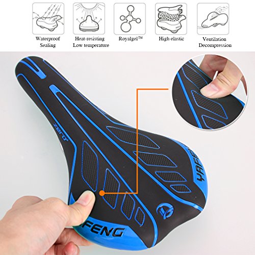 Ondeni Fahrrad Sattel Gebirge Fahrradsattel vorne Sitzmatte Trekking Sattel Radfahren Zubehör - 4