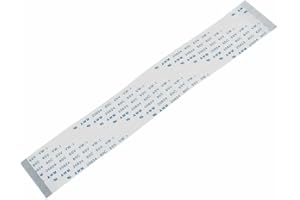 AKUYAO AWM 20624 80C 60V VW-1 FFC - Cable plano flexible de 0,5 mm de ancho, 25,5 mm de ancho, 15 cm de longitud, 50 pines (los pines están en el mismo lado)