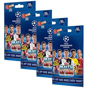 Topps UEFA Champions League Trading Card Game 2019/20 Edition (Multi Pack (Pack of 4))