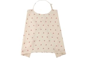 ISAKEN Szalik do karmienia, chusta do karmienia w podróż, bawełna, fartuch do karmienia piersią, regulowany, dla mamy, karmienia, pokrowiec na siedzenie samochodowe, koc, wózek dziecięcy