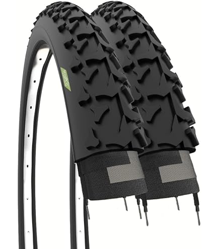 KIT 2 COPERTONI PNEUMATICI + 2 CAMERE D'ARIA MTB BICI BICICLETTA 26 X 1