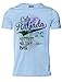 Produktbild StyloTex Herren Slimfit T-Shirt Cala Ratjada Hottest Holiday , Größe:XL;Farbe:sky