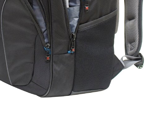 Wenger 600637 CARBON 17  MacBook Pro Rucksack  gepolsterte Laptopfach mit Fall Stabalising Plattform in schwarz  25 Liter 