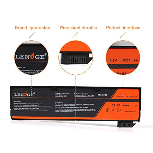 LENOGE Ersatz Hochleistung Akku Li-ion Laptop Batterie Für LENOVO ThinkPad X240 T440 T440S T450S X250 X260 K2450 T450 T460 L460 T550 W550S 5200mah - 5