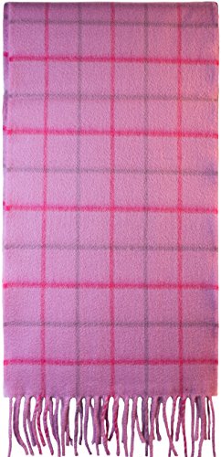 Preisvergleich Produktbild I Luv LTD Cashmere Scarf Windowpane Pink