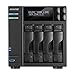 Produktbild Asustor AS5104T 4-Bay NAS Sytem (Intel Celeron 2.0 GHz Quad-Core, 2 GB RAM (upgradefähig bis 8 GB), Gigabit-LAN, USB 3.0, USB 2.0, eSata, HDMI 1.4a, HotSwap, LCD-Statusdisplay, Raid 0, 1, 5, 6, 10) schwarz