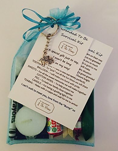 New Grandad To Be Survival Gift Kit Card From "The Baby/ Bump" Fantastic Gift/Present For Birthday, Christmas, Fathers Day, Congratulations, Great For Any Occasion