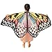 Produktbild OdeJoy Unisex Kinder Schmetterling Gedruckt Umhang Flügel Phi Wind Poncho Kostüm Zubehörteil Kind Tanzen Mantel Wings Shawl Scarves Weich Gemütlich Niedlich Karikatur Kleider (1 PC, Gelb)