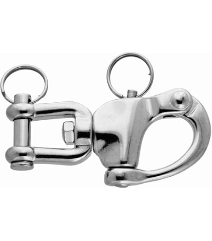 ETZ Schnellspanner-Clip Für SCBA-Maske – 2 Stück, Edelstahl 316, Mit Ledergriff