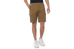 ineepor Shorts et Bermudas Homme Coton Bermuda Cargo Homme Short Homme avec Poche zippée