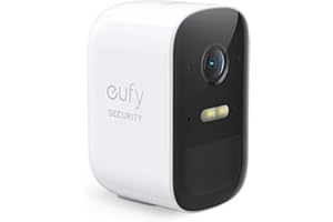 eufy Security eufyCam 2C, Camara vigilancia WiFi Exterior, Camara de vigilancia Exterior, Requiere el Sistema HomeBase 2,180 días de duración de la batería, HD 1080p, nessun Costo mensile